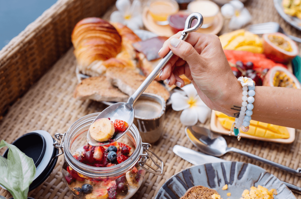 Prepara tu desayuno flotante